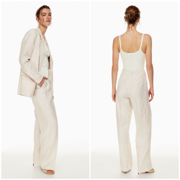 🏷️ SOLD • WILFRED • The Effortless Pant™ Linen in Natural Ecru • 10 - Picture 2 of 15